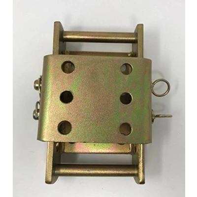 Image of Adjustable height mounting towball coupling Drop Plate bracket Land Rover 4x4 3500kg Tow Hitch 2 Pin 270mm Towbar Towing Trailer