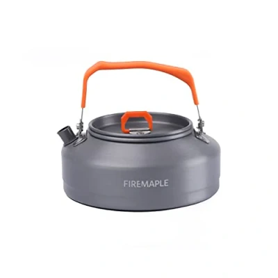 Image of Fire Maple T3 Tea Kettle Camping Outdoor Hiking Picnic Pot Water Boiler for Coffee Easy to Clean Hard Anodized Aluminum and Stainless Steel Cookware Set