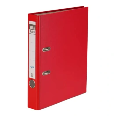 Image of Elba Folder rado Brillant DIN A4, 5 Piece Pack, Quality Slot File Narrow Rot red