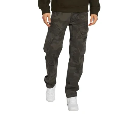 Image of Brandit Adven SLIM FIT Cargo trousers, Men&#039;s, Size: Large, Darkcamo