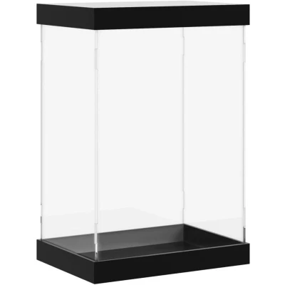 Image of &#039;vidaXL Transparent Acrylic Display Box Clear Plastic Showcase for Toys, Collectibles, Models, and Handicrafts Dustproof Design, Easy Assembly, 17x12x25 cm