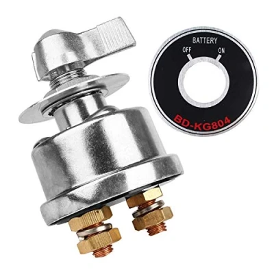 Image of RUIZHI High Current Battery Disconnect Switch 12V Master Power Cutoff Isolator for Marine Boat Car Truck