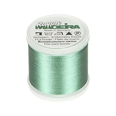 Image of Tacony Corporation SeafoamGreen Madeira Rayon Thread, Acrylic, Multicolour, 2.79x2.79x3.3 cm