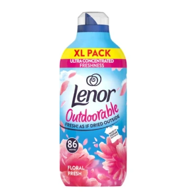 Image of Lenor Outdoorable Fabric Conditioner Floral Fresh 1204ml(86 Washes) Assorted Packs