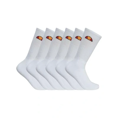 Image of ellesse Tamuna 6 Pack Sock White 4 8