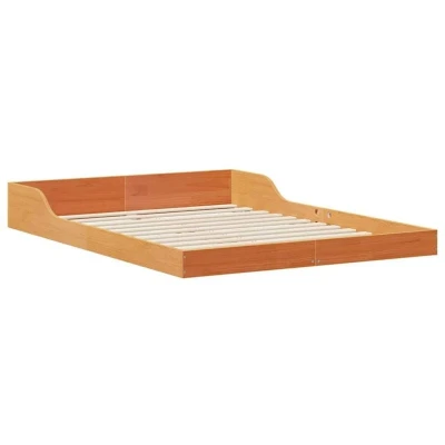 Image of vidaXL Wax brown 120 x 200 cm Solid pine wood