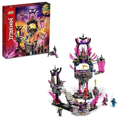 Image of LEGO NINJAGO The Crystal King Temple Action Playset, 71771 Buildable Ninja Toy for Kids 8 Plus Years Old with Cole, Zane, Kai and Jay Minifigures