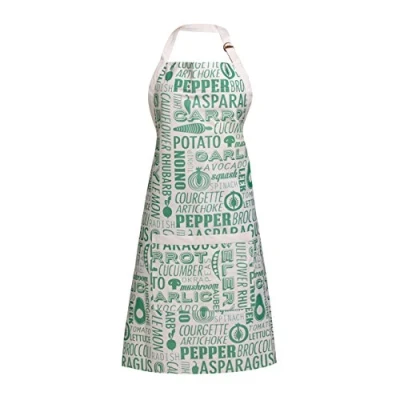 Image of Premier Housewares Aprons For Women Kitchen Baking Apron Womens Green Cotton Height 87 cm x width 69