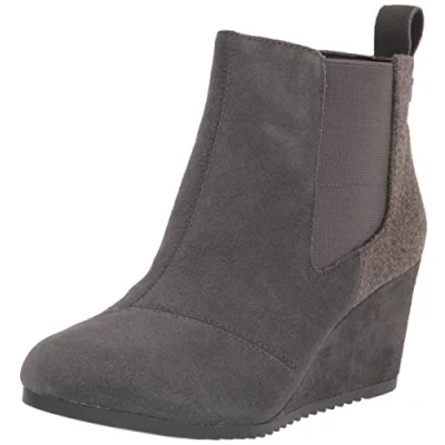 Image of TOMS Women&#039;s Bailey Ankle Boot, Gunmetal Suede, 3.5 UK