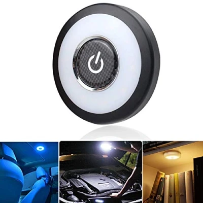 Image of X SIM FITNESSX Universal USB Rechargeable Led Light Car Interior Trunk Cargo Area Wall Magnet for Vehicle RV Camping Bedroom Cabinet (WarmWhite/Blue/WarmLight)