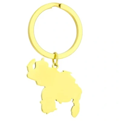 Image of xbiez Stainless Steel Keychain Venezuela Map Keyrings Bag Pendants Durable Backpack Ornaments for Keys Bags