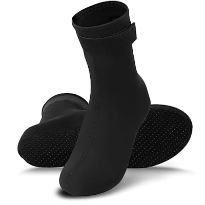 Image of Rtdep Neoprene Socks 3mm Wetsuit Anti slip Swimming for Women Men Diving Thermal Water Snorkeling Surfing Sailing Kayaking (S)