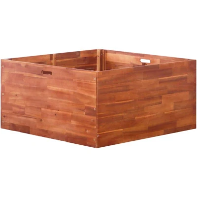 Image of vidaXL Garden Raised Bed Acacia Wood 100x100x50 cm