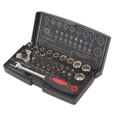 Image of Laser 3925 Alldrive Socket &amp; Bit Set 1/4&quot;D 28pc