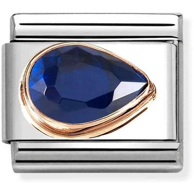 Image of Nomination Right Teardrop Blue Charm