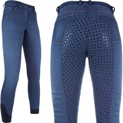 Image of HKM Summer Denim Easy Breeches Jeans Blue 40