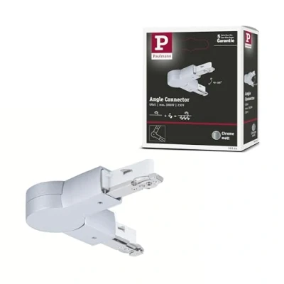 Image of Paulmann 96964 URail joint connector 159x36mm max. 1000W chrome matt rail system