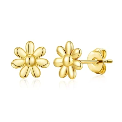 Image of Philip Jones Gold Plated Daisy Earrings