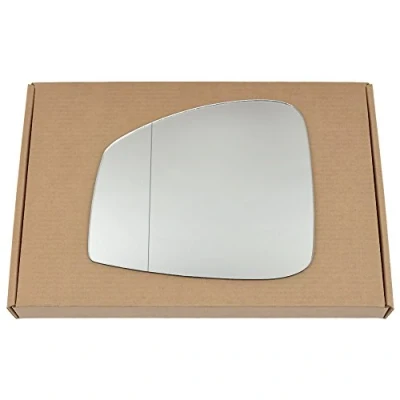 Image of Less4spares Wing Mirror Glass Left Compatible with Renault Scenic 2009 2016 STICK ON Passenger Near Side Blind Spot