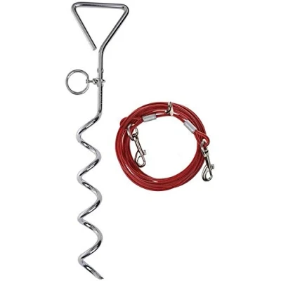 Image of Spiral Stake Ground Anchor for Dog Lead 4 Metres