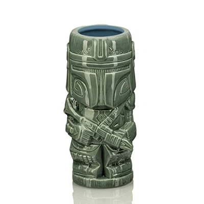 Image of Star Wars Geeki Tikis The Mandalorian Mando Mug Ceramic Tiki Cup 20 Ounces