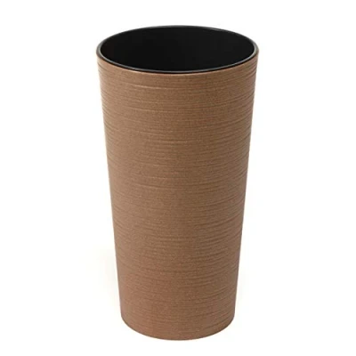 Image of Eco Flowerpot Herb Plant Flower pot Lilia Windowsill Holder Balcony Garden Container Bucket Home Decor Mix! Match! Play! (Natural Wood)