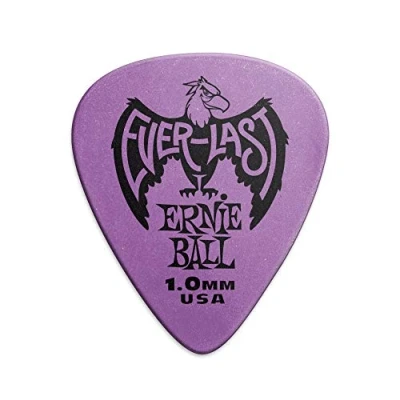 Image of Ernie Ball 1.0 mm Purple Everlast Picks 12 pack