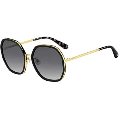 Image of Kate Spade Womens NICOLA/G/S RHL Black Gold Sunglasses One Size