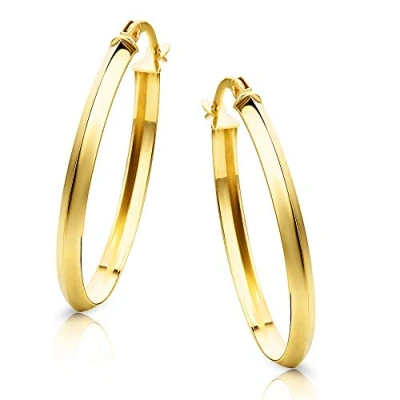 Image of Orovi Woman Hoops Earrings 9 ct / 375 Yellow Gold