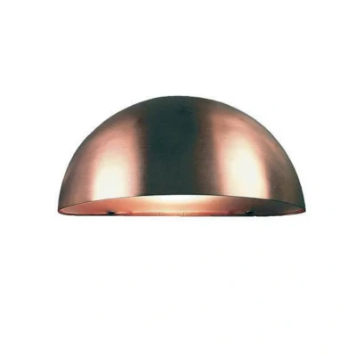 Image of Nordlux Bergen wall light, semicircular, copper