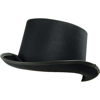 Image of Bristol Novelty Top Hat Black, Satin Look