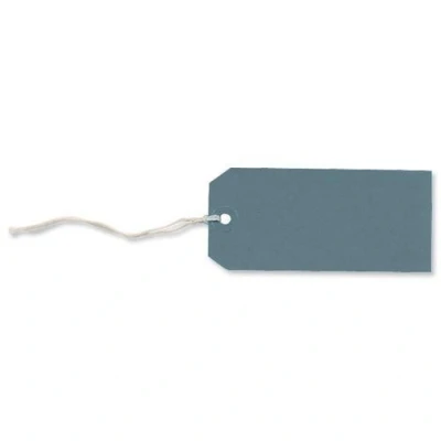 Image of 100 Pack 120 x 60mm Blue Coloured Strung Tags