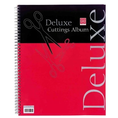 Image of PACK OF 3 Silvine Deluxe Cuttings Album 40 Sheet Black Pages Scrap Book 317x250mm (426)