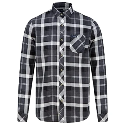 Image of Tokyo Laundry Men&#039;s Printed Checked Cotton Flannel Shirt