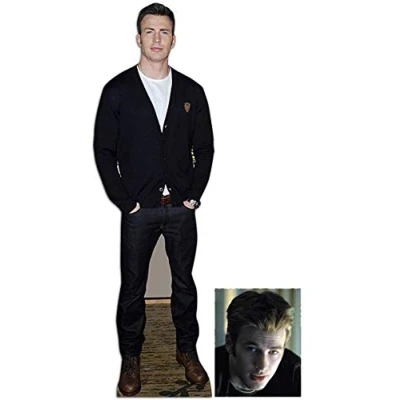 Image of Fan Pack Chris Evans Lifesize Cardboard Cutout/Standee/Stand Up Includes 8x10 Star Photo