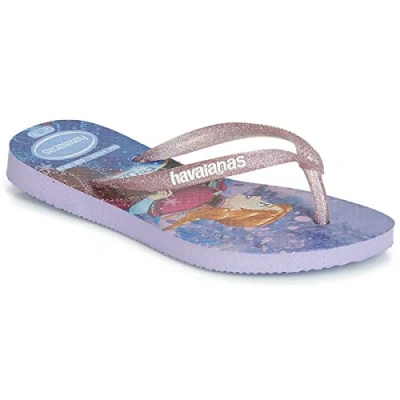 Image of Havaianas Slim Frozen, Girls’ Flip Flops, (Lavanda 0994), 1.5 UK (35/36 EU)