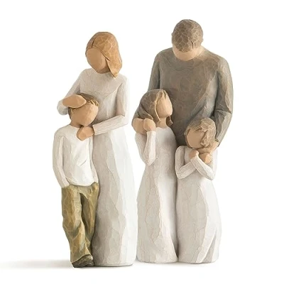 Image of Willow Tree Mother and Son Figure Plus My Girls Figure, Sculpted Hand Painted 2 Piece Set