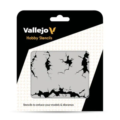Image of Vallejo Stencils: TX001 Cracked Wall