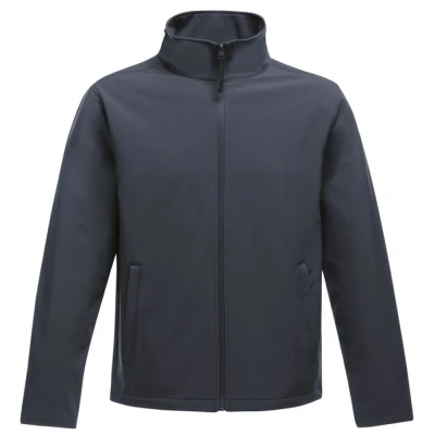 Image of Regatta Standout Mens Ablaze Printable Soft Shell Jacket (Navy/Navy) Softshell Size Large