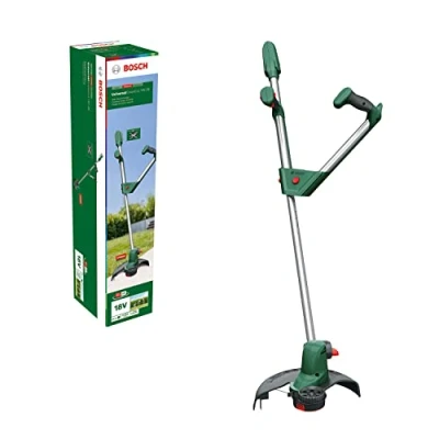 Image of Bosch Home and Garden Cordless Grass Trimmer UniversalGrassCut 18V 26 (1x battery, 18 Volt System, cutting diameter: cm, adjustable handles, in carton packaging)