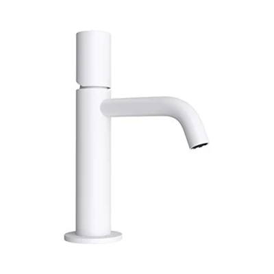 Image of Durovin Bathrooms Monobloc Basin Mixer Tap Bubbler Spout Bathroom Sink Faucet White