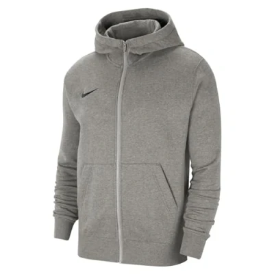 Image of NIKE Kid Y Nk Flc Park20 Fz Hoodie Sweatshirt, Dk Grey Heather, M