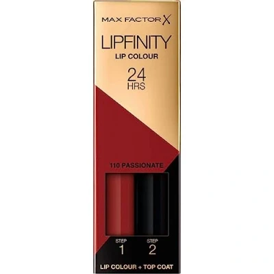 Image of Max Factor Lipfinity 2 Stage Charging Lipstick, 110 Passionate, 2.3 ml + 1.9 g