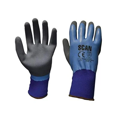 Image of Scan SCAGLOLATWPX Waterproof Gloves with Latex Palm Size 10