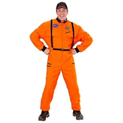 Image of W WIDMANN MILANO Party Fashion Astronaut Costume for Men, Space Suit, Carnival, Theme Parties