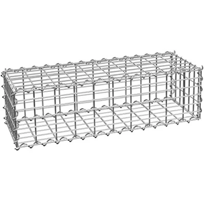 Image of TecTake Gabion Baskets Garden Mesh Wire Cages, Galvanised Steel Outdoor Stone Basket Spiral Planter, Retaining Wall, Seat, Table Privacy Screen Decorative