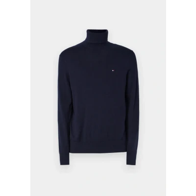Image of Tommy Hilfiger PIMA ROLL NECK Jumper, Men&#039;s, Size: Small, Desert sky