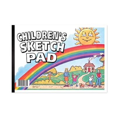 Image of Silvine A4 Children&#039;s Sketch Pad. 40 Sheets 80gsm Bulky Drawing Paper