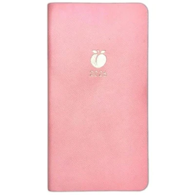 Image of 2025 Slim Week To View Diary Insect Leatherette With Gold Designer (Pink)
