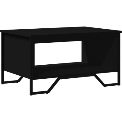 Image of vidaXL Coffee Table Black 75x51x40 cm Engineered Wood